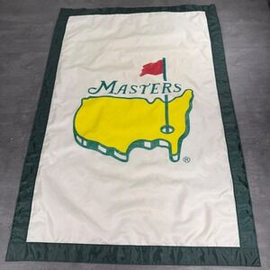 Masters Garden Flag White Green Golf Tournament Augusta National Logo Lawn